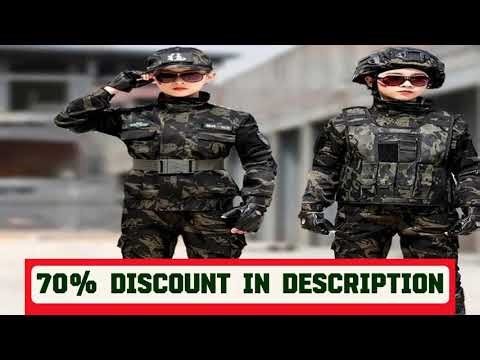 #Tactical Military Uniform for Children's Day Camouflag Disguise Adult Halloween Costume for Kid Gi