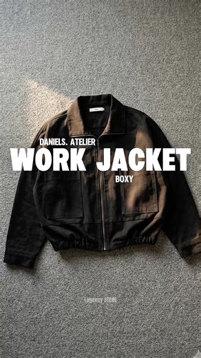 Daniel's Atelier Work Jacket: Boxy Fit Style