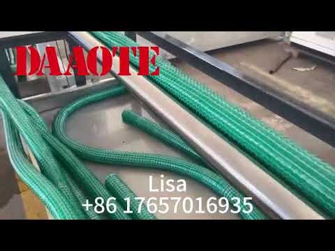 Green PVC vacuum cleaner hose extruder machine