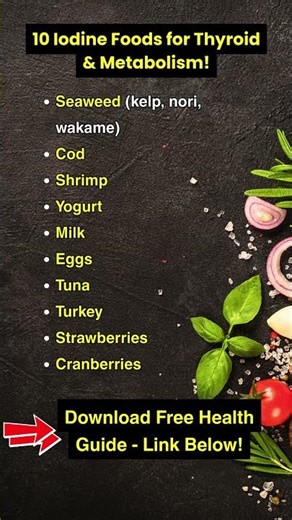 10 Iodine-Rich Foods for Thyroid & Metabolism!