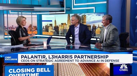 Watch CNBC's full interview with Palantir CEO Alex Karp and L3Harris CEO Chris Kubasik