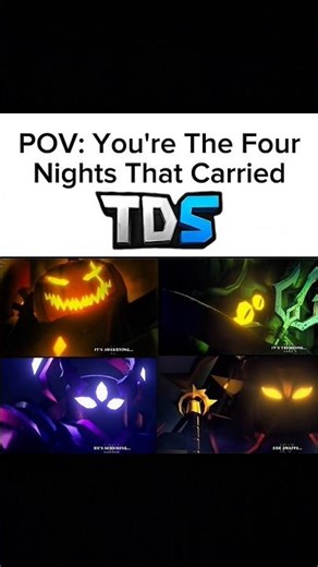 The 4 Nights That Carried TDS || Solar Eclipse edit || #tds #edit #roblox #idkwhattoputhere