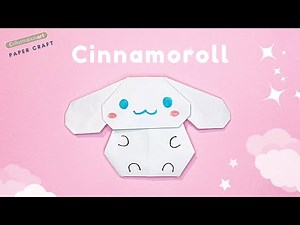 Cinnamoroll Origami | Easy White Paper Craft | DIY Paper Crafts