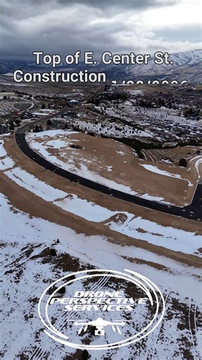 This aerial video shows current construction progress at the top of Center Street in Pocatello. As you can see, Center Street has been extended up the hill and now connects with Vista Road, creating a loop at the top of the development. From above, you can clearly see the new roadway, surrounding infrastructure, and how the layout is taking shape alongside the new housing development being built in this area. This view provides a clear look at how everything is coming together as construction co