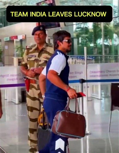 Team INDIA LEAVES Lucknow! Rohit on call ! Shreyas Iyer swag entry ! Gautam with the team #India