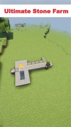 Ultimate Stone Farm in Minecraft 🔥 Unlimited Cobblestone! #shorts