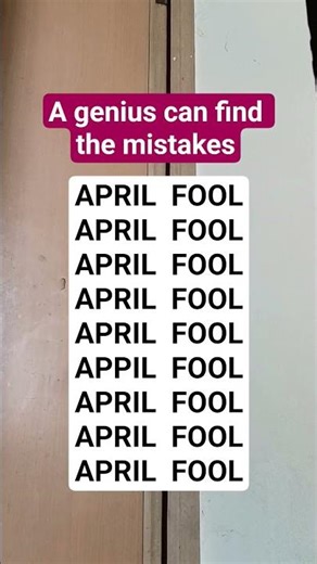 Quick Brain Test: Find the Hidden Error #17 | #find #search #brainteaser #puzzle