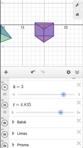 Bangun Ruang 3D di Desmos 2D #desmos #art #math #geometry #fyp