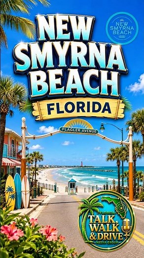 NEW SMYRNA BEACH, FLORIDA 🌴☀️ A Coastal Paradise You Need to See! #Shorts #floridatravel
