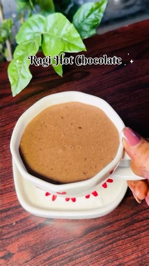 Healthy Ragi Hot Chocolate 🍫