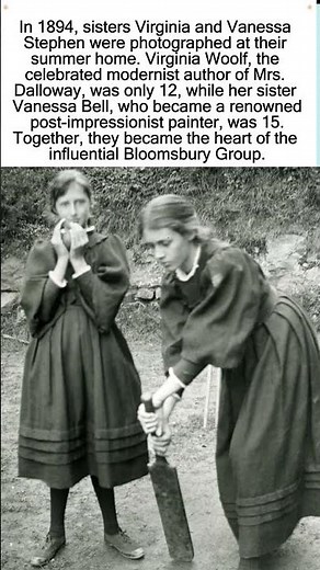 Young Virginia Woolf and Vanessa Bell
