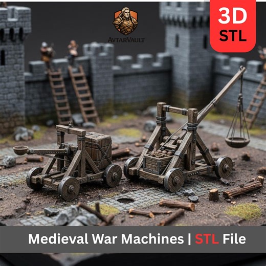 Medieval Siege Weapons STL Pack | Trebuchet Catapult Ballista 3D Print - Etsy