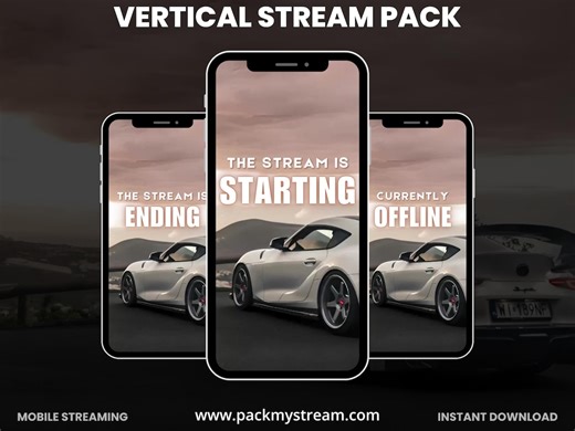 Car Vertical Stream Overlay Pack | Automotive Tiktok Live OBS Overlay | Minimal Aesthetic Stream Graphics - Etsy Canada