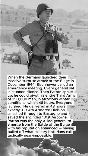 "Old Blood and Guts" — Patton's 48-Hour Miracle at the Battle of the Bulge #ww2
