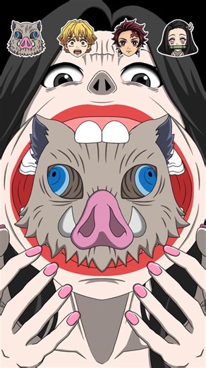 Eating Demon Slayer Characters in Order #shorts #viralvideo #trend #먹방 #asmr