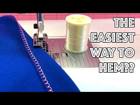 How To Sew The Easiest Blind Hem Using Fusible Thread!
