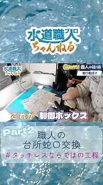 【まるわかり】職人の技術（ワザ）台所蛇口交換 "LC122MN-3NT5"＃27-2 #shorts #diy #台所蛇口交換