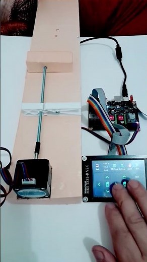 mks dlc32 (esp32) +nema17 + ts35 #cnc #grbl #costycnc #satisfying