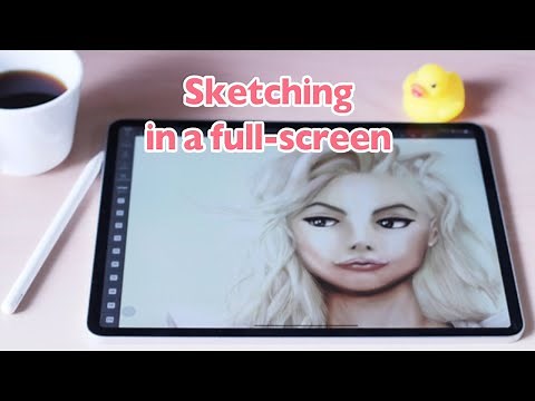 [CLIP STUDIO PAINT] Sketching in a full-screen