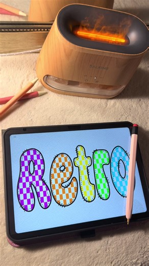 Vintage Procreate Lettering Techniques for iPad