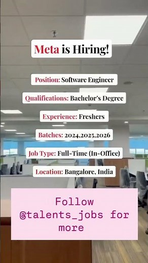 🚀 Meta is Hiring | Work with Facebook, Instagram & WhatsApp | Apply Now!