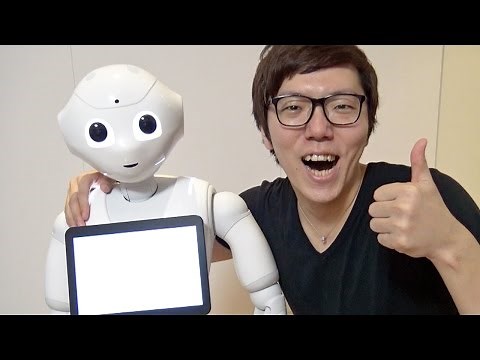 Pepper has arrived! A humanoid robot!