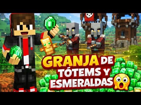 ESTA ES LA GRANJA DE TOTEMS QUE DEBES DE TENER EN !!MINECRAFT!!
