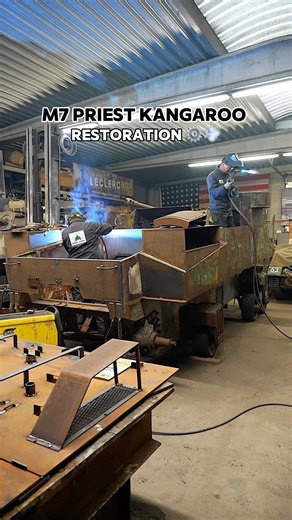 M7 PRIEST kangaroo restoration ⚙️💨 #ww2 #tank