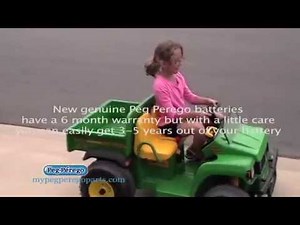 How to take care of your Peg Perego battery so it lasts a long time.