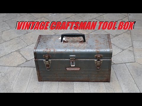 VINTAGE 1960's Craftsman Tool Box Brought Back to Life