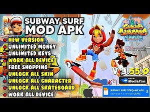 Subway Surfers MOD MENU v3.55.0 | MOD APK | Latest Version Terbaru | UNLIMITED MONEY, KEY | NO ADS