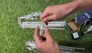 FUNPENY Meteor Shower Rain Lights, 864 LED Christmas Lights Icicle Snow Falling Christmas Lights Outdoor Raindrop Lights, 30cm 24 Tubes Xmas Tree Holiday Decoration (Blue)