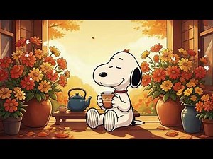 ☕ Snoopy’s Cozy Autumn Coffee Time 🍂 Relaxing Jazz Ambience for Reading, Study & Peaceful Work