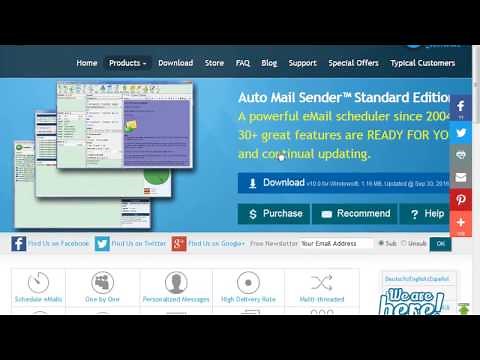 Auto Mail Sender™ Standard Edition - 1. Set eMail Account(s)