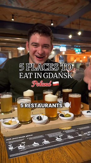 Andrew Stajfer on Instagram: "✨ 5 Amazing Places To Eat in Gdańsk 🇵🇱 Don’t miss these 👇🏻 Gdansk is full of amazing places to eat! We’re back sharing 5 restaurants you simply can’t miss from our latest trip, to Gdansk Poland Part 3! 🇵🇱 🥔 Pyra Bar – An all-potato menu that’s comfort heaven! Known for its potato casserole & crispy potato pancakes. 🍷 Brut Bistro – A modern Polish hidden gem with incredible ambience. Unique shareable dis