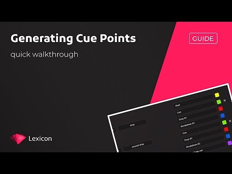 Generating cue points automatically