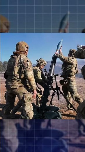 Brutal Rapid-Fire Mortars 💥 US Army Unleashes Hell! #shorts #military