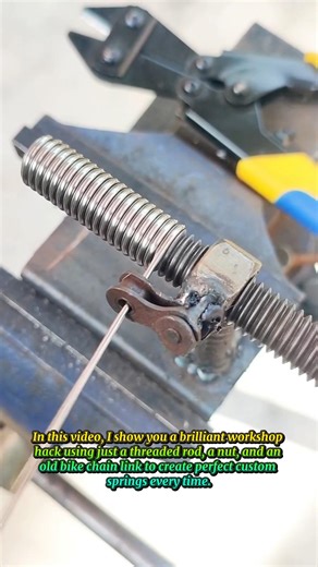 Genius DIY Spring Maker! 🛠️ #LifeHacks #MetalWorking #diy #shortsfeed #tools