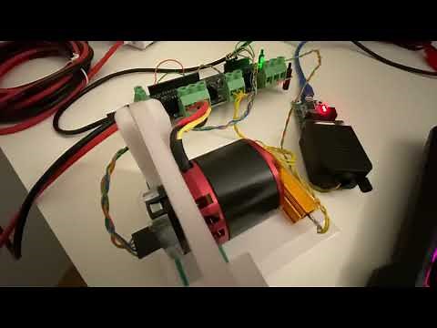 Controlling BLDC motor with an odrive using CAN Bus protocol. #odriverobotics #canbus