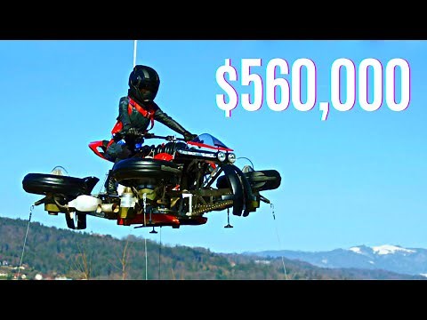 MEET FLYING MOTORCYCLE - LAZARETH LMV 496 WHICH RUNS ON ROAD & CAN FLY (MUST WATCH)