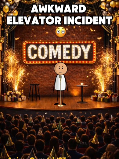 This elevator ride got uncomfortable FAST 👀😂 Animated stand-up comedy #Comedy#Standup#FunnyVideo#Laugh #FYP #ComedyTok #AwkwardMoments #StandUpComedy