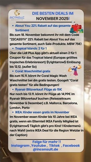 „Die BESTEN DEALS im November 2025 🔥 – #shortvideo #shorts