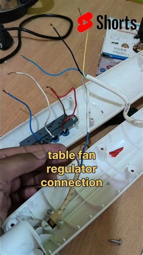 Teblet fan regulator connection/ #motor #shortvideo #electrical