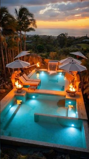 POV: You just unlocked the ultimate luxury infinity pool 🌅✨