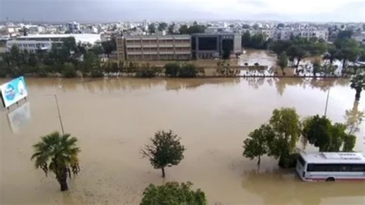 Cyprus swamped by floods as storm batters island leaving streets underwater