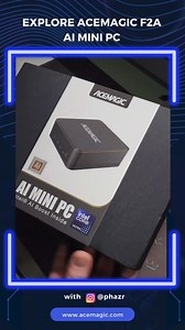 31 reactions | Explore ACEMAGIC F2A AI Mini PC Intel Ultra 5 125H...