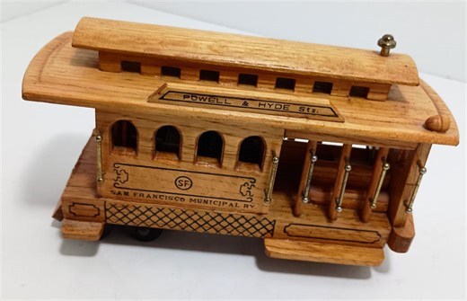 Vtg Powell & Hyde San Francisco Cable Car Music Box - Etsy