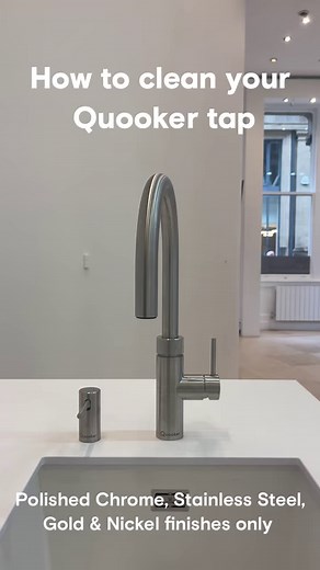 Keep your polished chrome, stainless steel, nickel, and gold taps sparkling! Use warm water and a soft cloth. If necessary, spray a small amount of glass cleaner on a damp cloth (never directly on the tap), wipe, and dry immediately for a gleaming finish✨ ⚠️DO NOT USE ANY CLEANING PRODUCTS ON OUR BLACK, PATINATED BRASS, GUNMETAL OR ROSE COPPER FINISHES⚠️ Cleaning instruction video for these finishes coming soon... For further cleaning information, please visit our website: https://www.quooker.co
