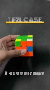 1f2l case . 5 different solutions . Which one is the best?🤔🧩#f2l #cubing