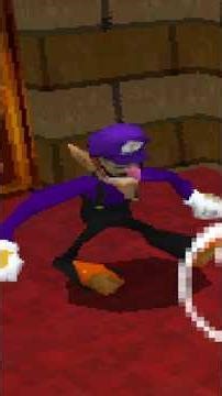 Waluigi Sleeping Animation In Super Mario 64 DS #shorts